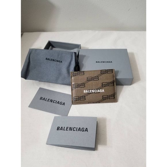 New Balenciaga leather cardholder with box - Picture 1 of 4